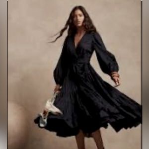 Banana Republic Wrap Midi Flare Dress